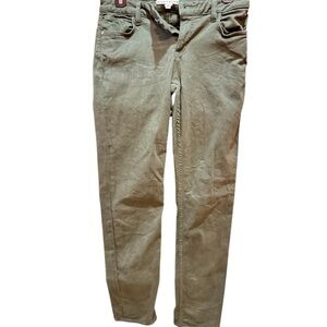 Alice and Olivia Chic Olive Skinny Pants Size 28